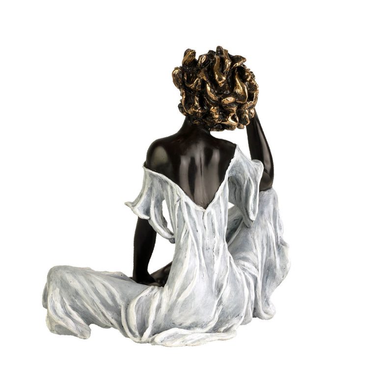 Josepha sculpture bronze Lola robe  H 26 cm (dos)