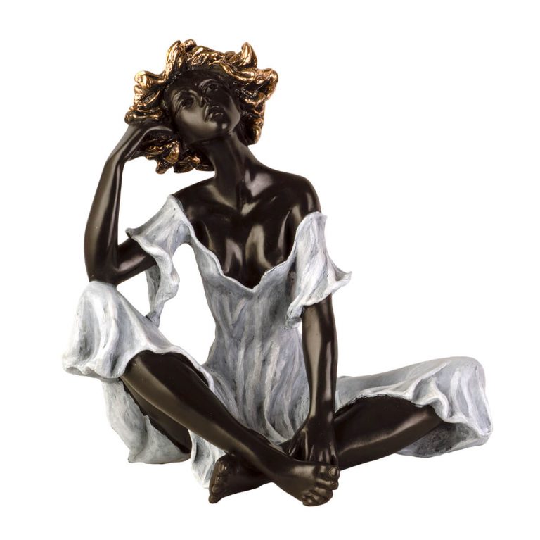 Josepha sculpture bronze Lola robe  H 26 cm